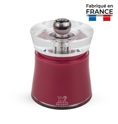 Moulin &agrave; Poivre Manuel 8 cm en Acrylique Framboise BALI